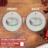 Circle Porcelain Ornament - Powdered Donut Graphics Food