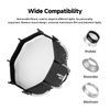 AMBITFUL 11.8"/30cm Mini Softbox Quick Release & Fold Soft Box Bowens Mount with Speedlight Bracket,Compatible with COB LED Video Light with Diffusers/Honeycomb Grid/Bag (PS 30 SE)
