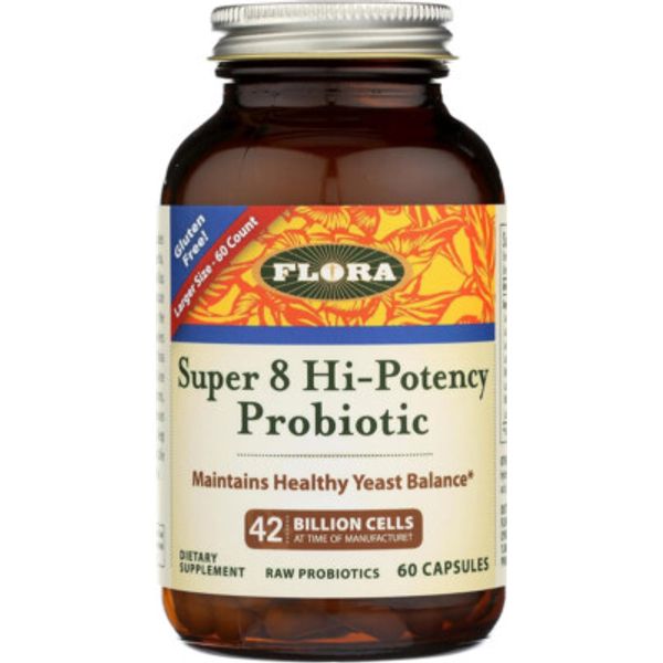 Flora Super 8 Hi Potency Probiotic 42 Billion Cells  - 60 Capsules