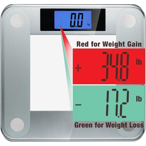 Precision II 440 Lbs Body Weight Scale (0.1 Lbs / 0.05 Kg Bath Scale Sensors) wi