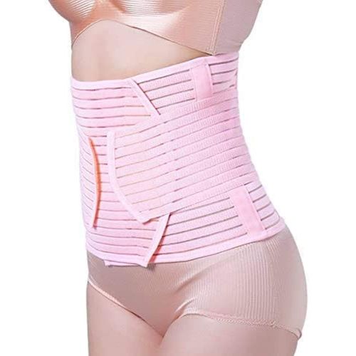 Healthcom Women's Waist Trimmer Belt Abdominal Binder Comfortable Elastic Postpartum Abdomen Recovery Belt Maternity Supports Belt Shaper Slimer Wrapper(Size:XL)