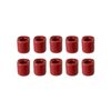 Mega Candles - Ceramic 1/2" Chime / Spell Candle Holder with Candles - RedSet