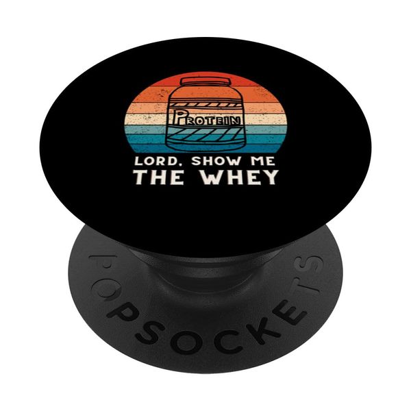 Show the Whey Protein Powder PopSockets with Interchangeable PopGrip