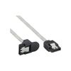 InLine 27305X SATA 6Gb/s Kabel rund, mit Lasche, gewinkelt, 0,5m