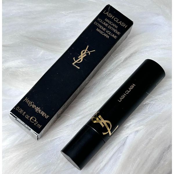 New YSL Lash Clash Extreme Volume Mascara~Noir Black~Travel size 2 ml/0.06 oz