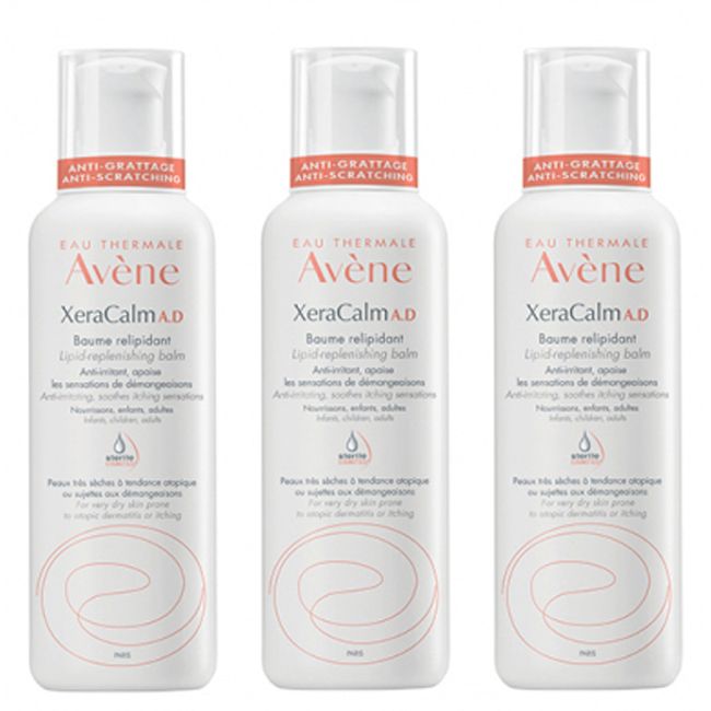 Avène Xelacalm Balm 400ml Set of 3 Cream Itchy Akami For super dry skin Recommended for super sensitive skin Whole body balm Overseas mail order