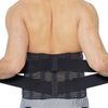 NeoTech Care Adjustable Compression Wide Back Brace Lumbar Support Belt (Beige, Size M)