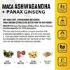 Organic Maca Root Capsules | 120 Caps | Peruvian Maca Extract for Men & Women