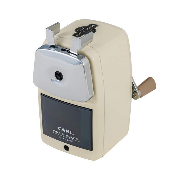 CARL Stationary A5RY3-I Angel 5 Royal 3 Pencil Sharpener, Cream