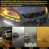 2x LED DRL Light Amber Turn Signal Strip 60CM Sequential Flexible Headlight Flow