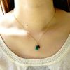malachite & garnet pendant 14KGF po181029-3, Stone
