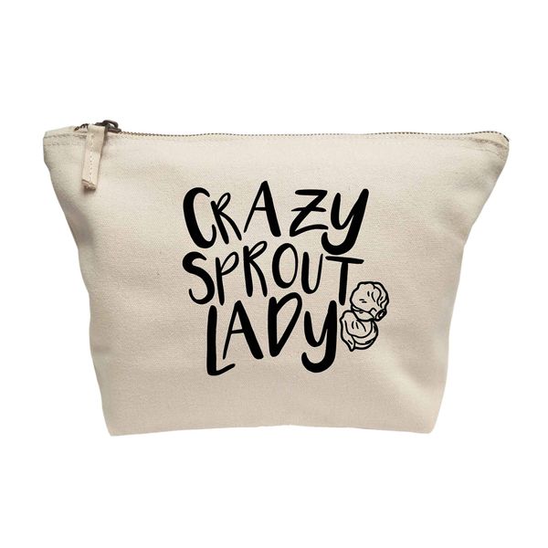 Flox Creative Makeup Bag Crazy Sprout Lady Natural