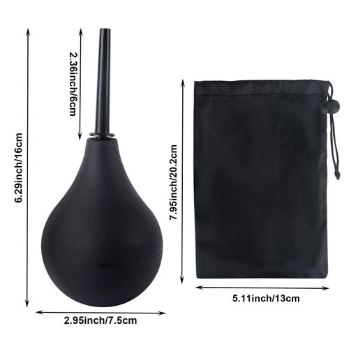 AWAVM 160 ML Enema Bulb Douche for Men & Women, Reusable Cleaning Silicone Slim Nozzle Douche, Safe Comfortable Rubber Washing Cleaning Douche Kit