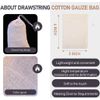 Spice Bags for Cooking - 50PCS Reusable Tea Bags,Reusable Sachet Drawstring Pack