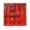 LEE PRECISION 90791, 3 Die Storage Box, Red with Clear Top,Small