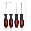 4-Piece Hook & Pick Set Oil Seal Gasket Puller for Automotive & Electronic Tool