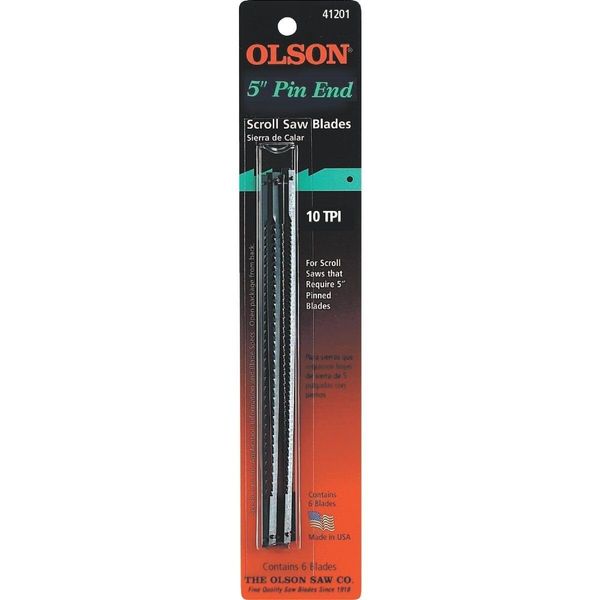 Olson SA4120 Pinned Scroll Saw Blades