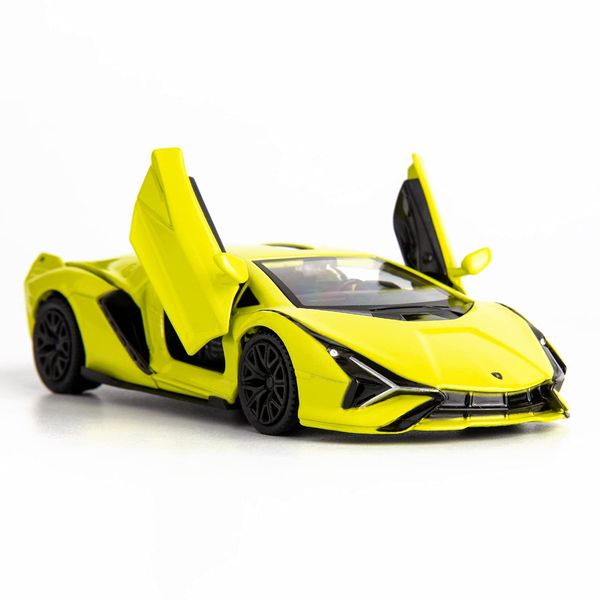 RMZ City 1/36 Scale Compatible for Lamborghini Sián FKP37 Casting Car Model, Zinc Alloy Toy Car for Kids, Pull Back Vehicles Toy Car for Toddlers Kids Boys Girls Gift