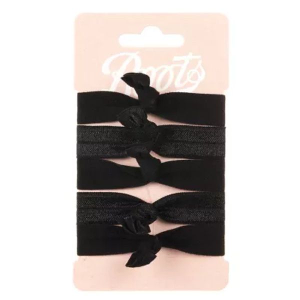 Boots hair ties black 5s