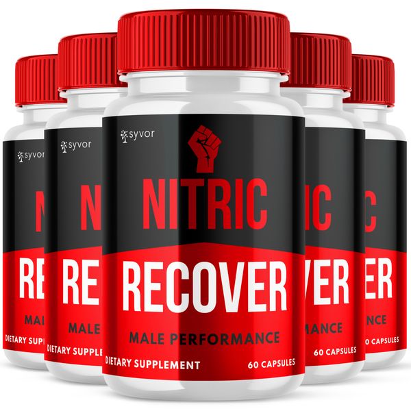 Nitric Recover Support Vitamin Maximum Strength Supplement for Men 300 Capsules