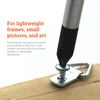 Compact Triangle Ring Mini 1-Hole Art Hanger for Wood Frames, 100 Pcs per Pack, Screws Included