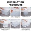 12PACK Shoe Storage Box Clear Stackable Shoe Container Sneaker Organizer