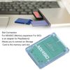 Memory Card Adapter, Replacement Memory Card Reader Adapter for PS2, Game Console Storage Card Adapter Without SD Card (Transparent Blue)