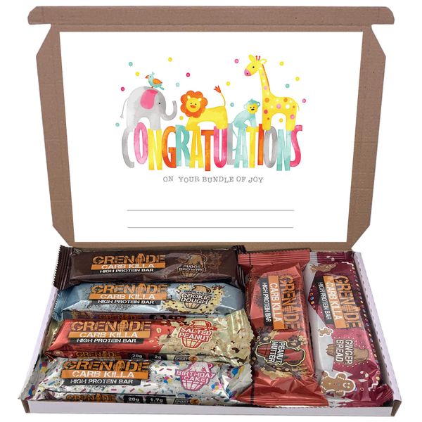 Grenade Carb Killa 6x60g High Protein Bars Bar Gift Hamper Box Mixed 6 Flavours (Congratulation)