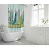 Bonamaison Shower Curtain, Polyester, Multicolor, 150x200