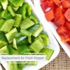 Dried Green Bell Peppers by Its Delish, Medium Jar
