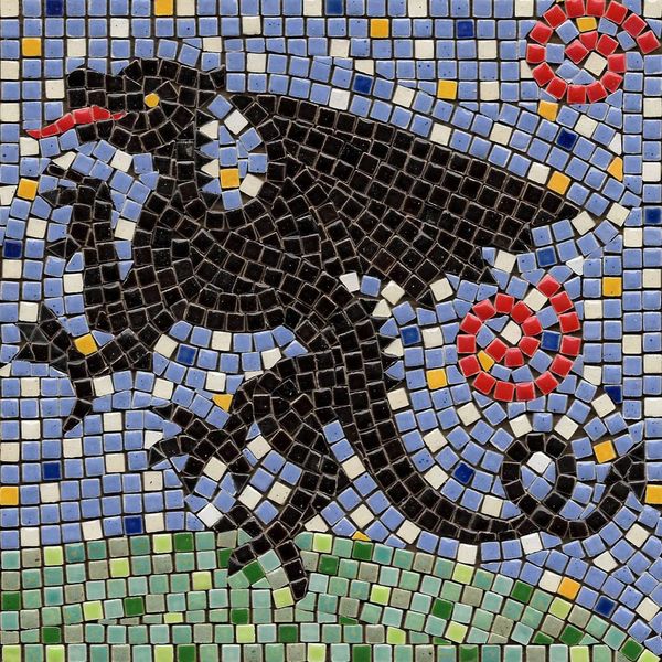 Complete Your Next DIY Project with Our Ceramic Mosaic Kit, Square 7inch (20cm) Dragon