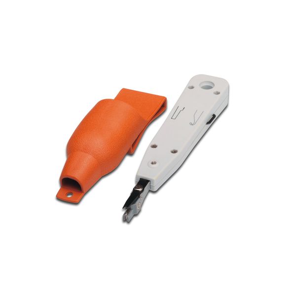 DIGITUS LSA Lay-on tool - Universal use - Scissors for cable ends - Pull-out hook - Unlocking blade