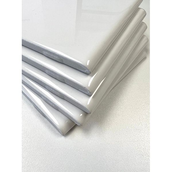 Daltile Semi Gloss 4-1/4 in. x 4-1/4 in. White Ceramic Bullnose Wall Tile (1 SF)