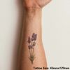 Large 'Lavender Flowers' Temporary Tattoo (TO00044136)