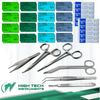 Surgical Suture Kit Basic First Aid Training Set Emergency Trauma Survival 58 Pc