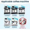 Spring Source 4Pcs Water Filter for Sage Coffee Machine 990/980/500/878/875/880/