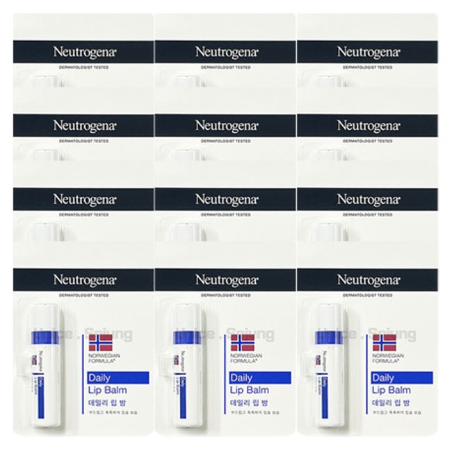 Neutrogena Moisturizer Daily Lip Balm 4g 12 pieces / Highly moisturizing lip care