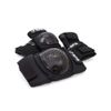 Includes wristband, elbow and knee brace