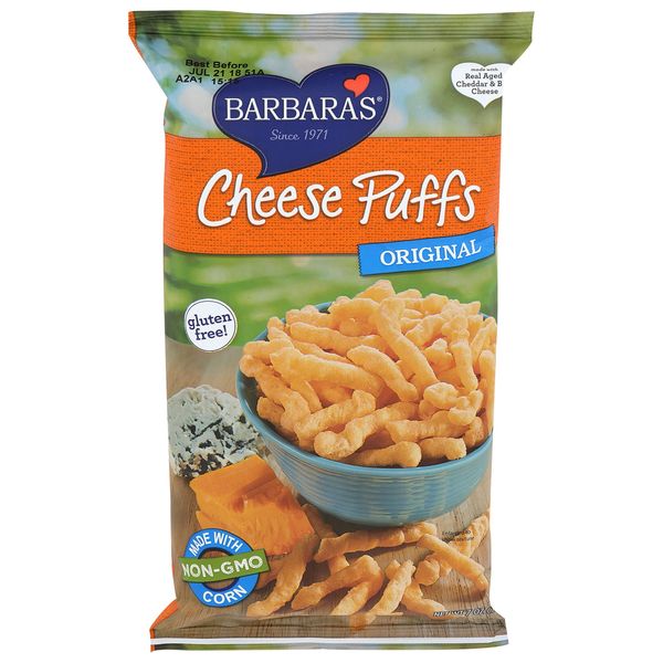 Barbara's Bakery, Original Cheese Puffs, 7 oz