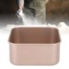 CHEOTIME Baking Pan Deep Square Cake Pan, Stick Proof Stackable Thickened Carbon Steel Baking Sheet Lightweight Dishwasher Safe for Cake Bread(Small)