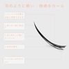 LASHIDOL Partial False Eyelashes, Eyelashes, Natural, Popular, DIY False Eyelashes, Easy, 0.4 - 0.5 inches (9 - 12 mm) Orchid, A-Shaped False Eyelashes Set, Black