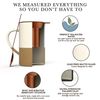 Mora 12oz Ceramic Tea Cup with Infuser, Spoon, Lid - Microwave & Dishwasher Safe
