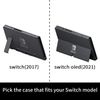 BUNBOO Protective Slim Case for Nintendo Switch OLED, Dockable Hard Shell for Switch OLED .Ergonomic Grip Cover for Joycon.White Butterfly (Switch 2017)