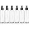 8 oz Clear Plastic Spray Bottles, Black Fine Mist Sprayer, Refillable Empty B...