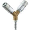 PCL Air Coupling Twin End 1/4in