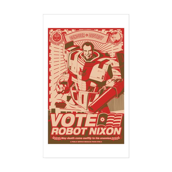 CafePress Nixon_Poster1e Sticker (Rectangle 10 pk)