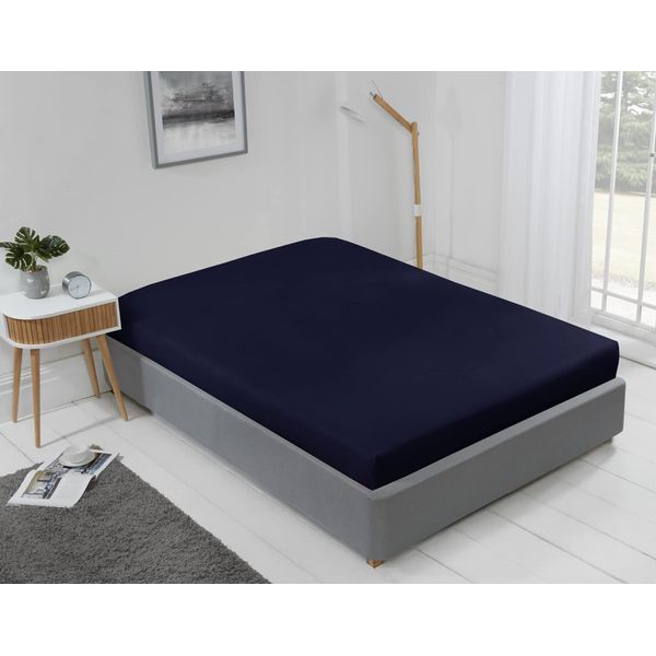 Emma Barclay Lyla Fitted Sheet in Navy - Single