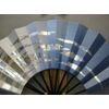 A1217 Mai Fan Holo Foil Cloud Blue Width Blur Silver Fabric
