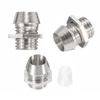 E-outstanding 25-Pack Copper 3mm Light Emitting Diode LED Bezel Holder - Round Lamp Emitting Diode Mount Panel Display Socket Base