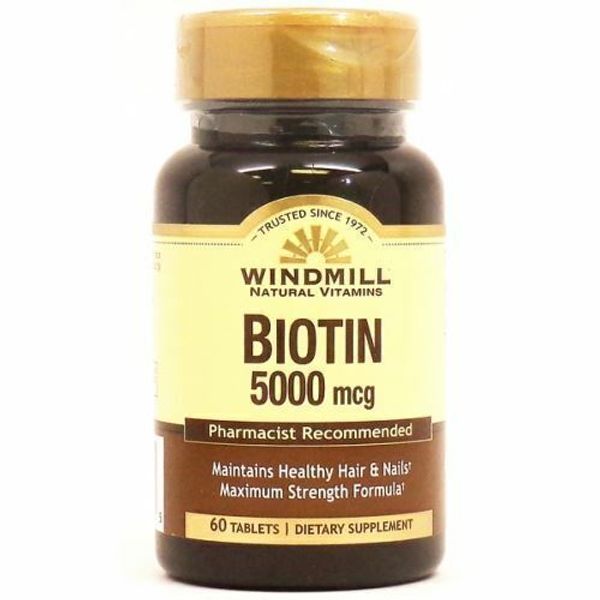 Biotin 5000mcg 60 Tabs By Windmill Health
